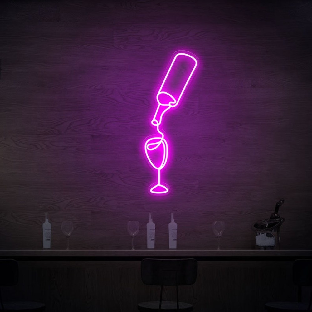 Wine Beer Store - النبيذ Led أضواء النيون USB متعددة