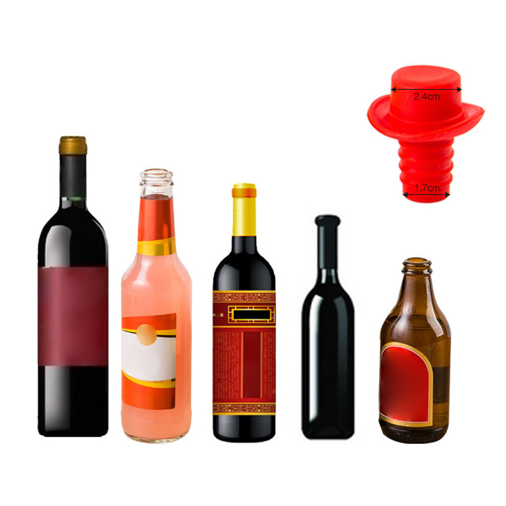 Wine Beer Hat - 5 قطع من سدادات زجاجات النبيذ