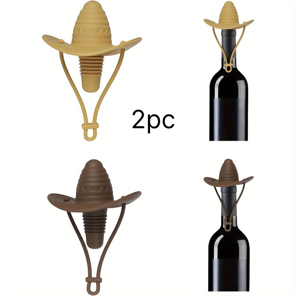Wine Beer Hat - سدادة زجاجات النبيذ على شكل قبعة