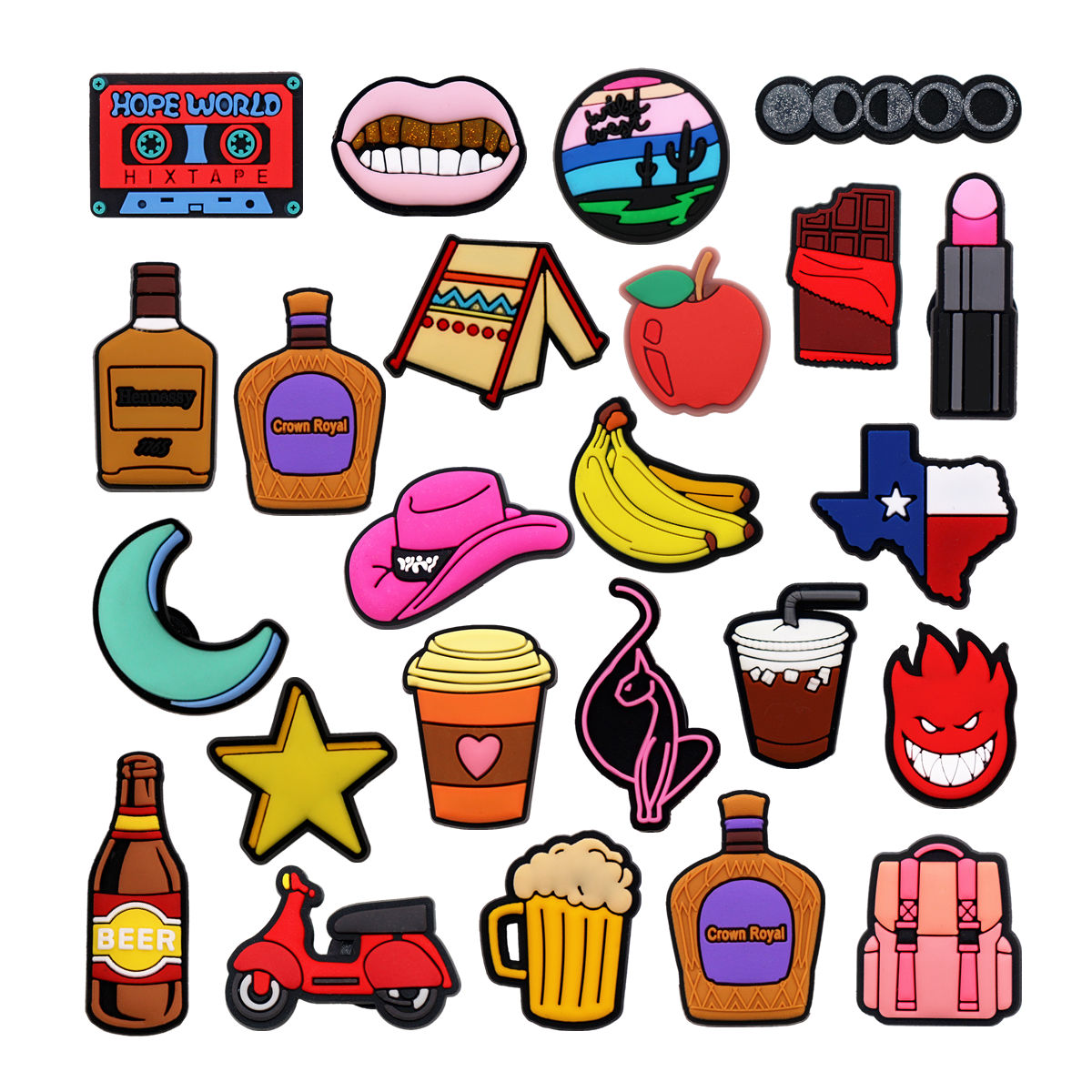 Wine Beer Hat - قطعة واحدة من إكسسوارات الأحذية المبتكرة،