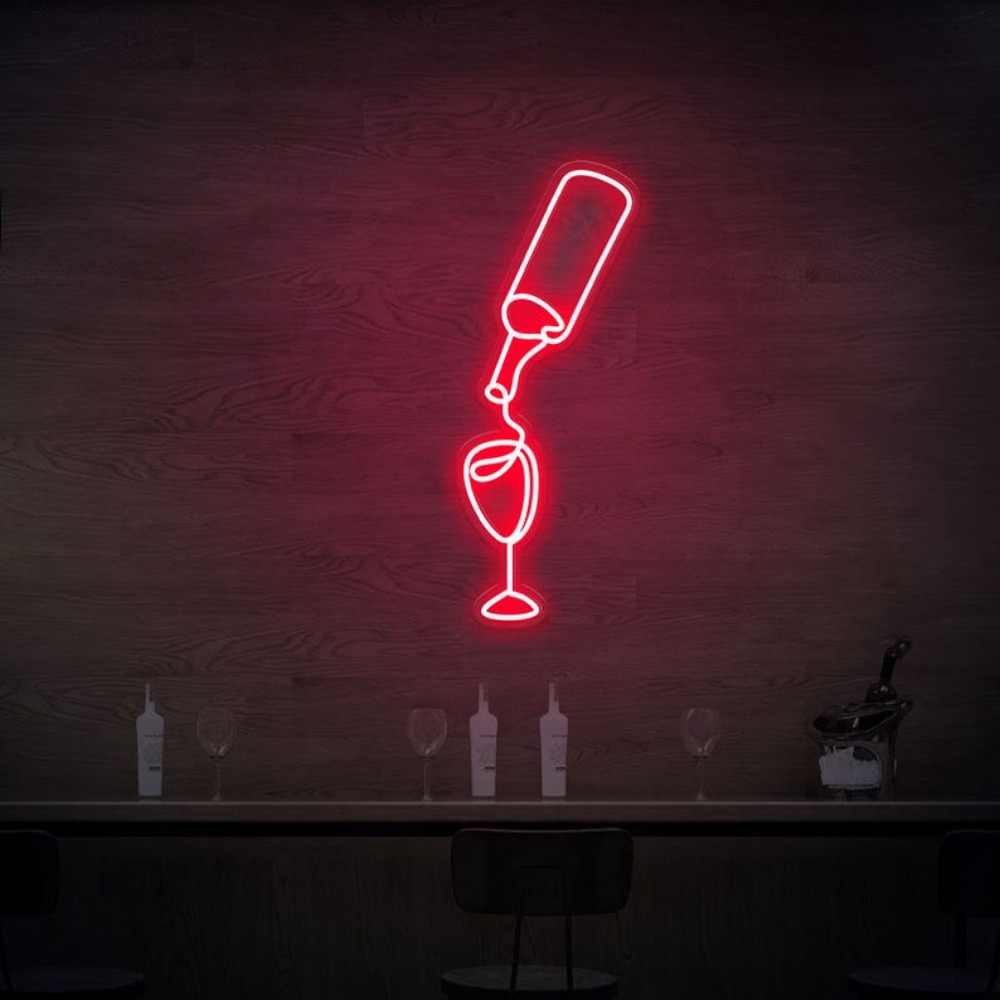 النبيذ Led أضواء النيون USB مت - مراجعة Wine Beer Store وسعره