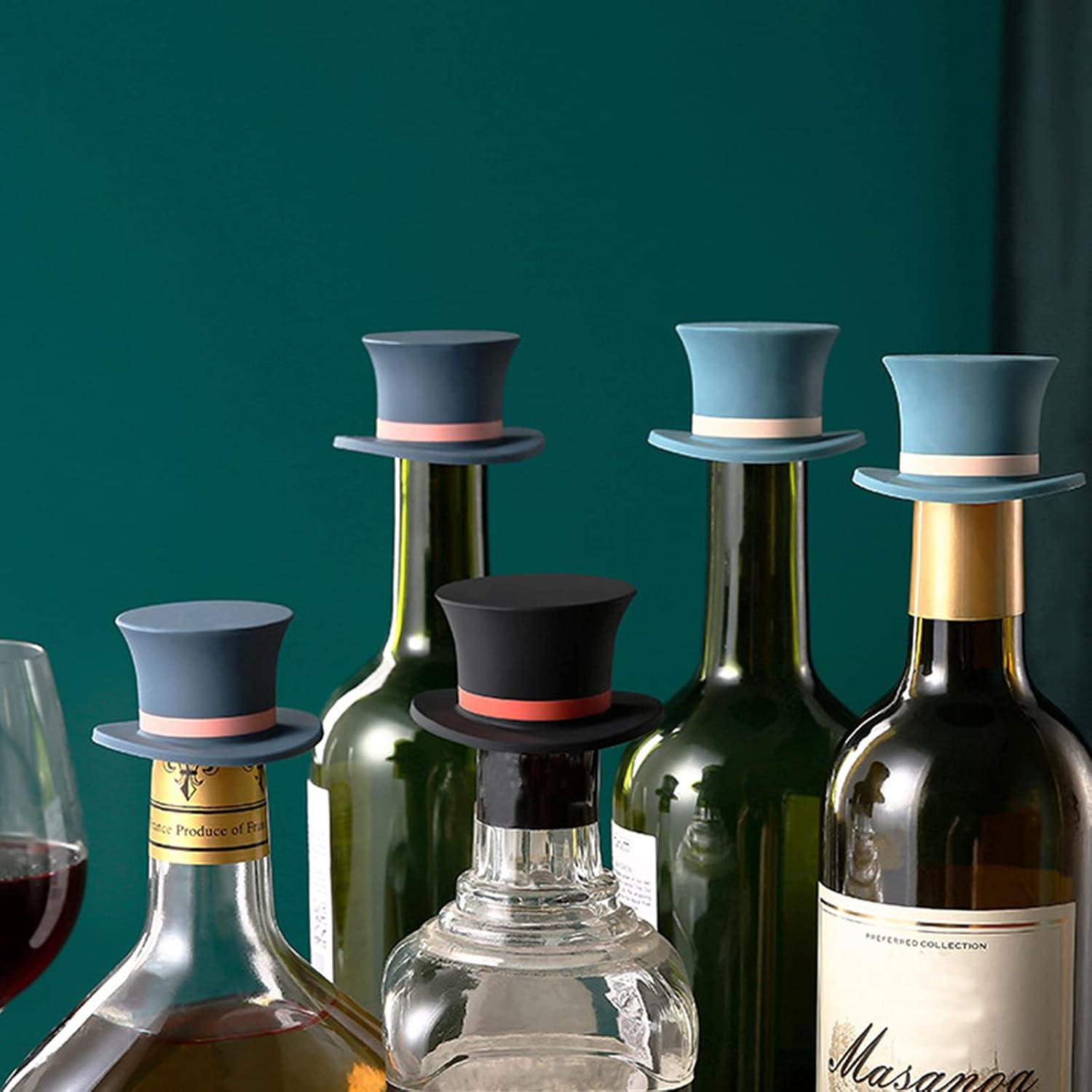 سدادة زجاجات النبيذ السيليكوني - مراجعة Wine Beer Hat وسعره