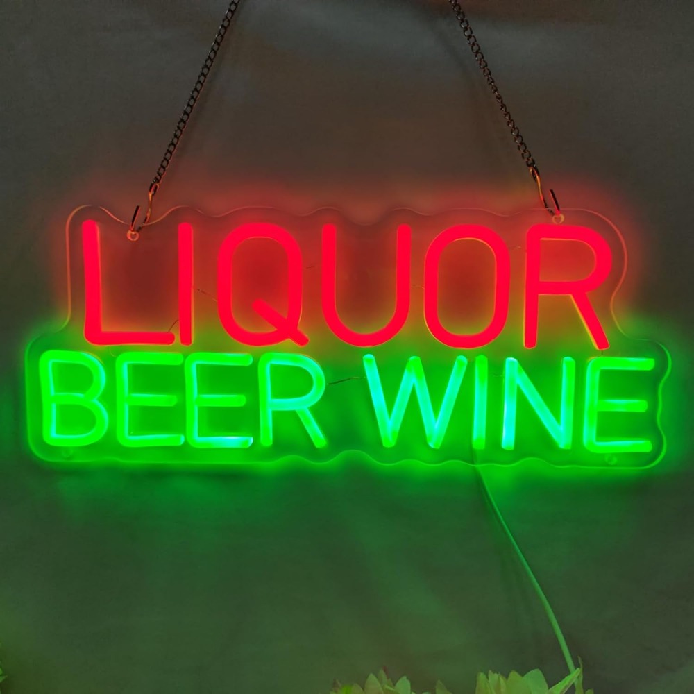 لافتة نيون LED للخمور والبيرة  - مراجعة Wine Beer Store وسعره
